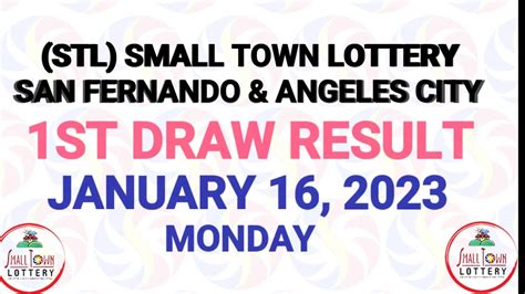 1st Draw STL Pampanga and Angeles February 16, 2023 .